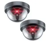 1-4 Pack Dummy Camera Fake Security CCTV Dome Camera with Flashing Red LED Light
