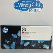 HP 745 Chromatic Red 300ml Ink Cartridge F9K04A Exp Nov 2022 for HP DJ Z2600 New