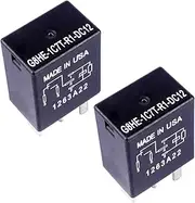 2PCS G8HE-1C7T-R1-DC12 20A 12V 5Pins SPDT Automotive Power Fuel Pump Relay - Compatible for GM Vehicles