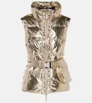 [Jet Set] Jet Set Gardena metallic puffer vest AU 10 gold