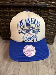 NEW Mitchell & Ness LOS ANGELES LA Dodgers Trucker Hat Snapback Adjustable