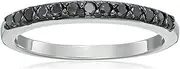 [Vir Jewels] 925 sterling-silver round-shape Black diamond