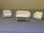 3D printed G scale Living Room Furniture.