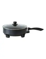 [Healthy Choice] Non-stick Electric Skillet Fry Pan with 5 Temperature Settings in Black