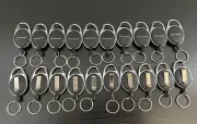 20 Pack KeySmart Retractable Carabiner-Belt Clip Key Ring and Snap Badge Reel