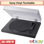 Sony Stereo Vinyl Turntable Record Player With Bluetooth Speakers Vintage Music