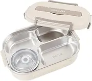 Stainless Steel Lunch Box with Compartments, 1500ml Lunch Box with Utensils and Soup Bowl Multi Compartments, Ideal for School Work Travel, 316 Stainless Steel Lunch Food