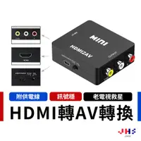 在飛比找蝦皮商城優惠-【JHS】HDTV轉AV 視訊轉換盒 HDMI to AV 
