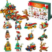 Christmas Advent Calendar 2024 Building Blocks Kids 24 Days Countdown Toys Set