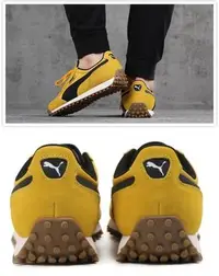 在飛比找Yahoo!奇摩拍賣優惠-全新 含運 PUMA 黃色男款 42.5號 阿甘鞋 男鞋 運
