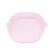 Air Fryer Silicone Pot Air Fryer Basket Liner Non-Stick Reusable Baking - Pink