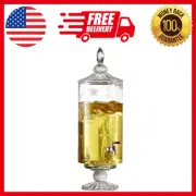 Fifth Avenue Crystal Westchester Optic Beverage Cold Drink Dispenser W/ 2-Gallon