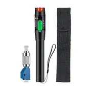 30mw 30km Visual Fault Locator Fiber Light Tester Vfl Optic Cable With Single Mode Male To Lc Femal-eyzi Green Black
