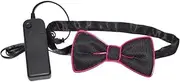 [yuksok] Light up Bow Tie Glowing Ties Costume Accessories Funny Ties Novelty Luminous Necktie for Club Holiday Bar