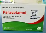 Paracetamol 500mg Pharmacy Health Generic for Panadol Panamax - 20 Tablets -