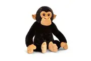 Keeleco 45cm Wild Chimp Stuffed Animal Kids Children Soft Plush Toy 3y+ Brown