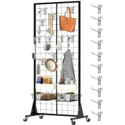 2'X5.5' Ft Gridwall Panel Display Stands Heavy Duty Floor Standing Retail Displa