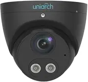 [uniarch] 5MP HD Intelligent Light and Audible Warning Fixed Eyeball Network Camera, Black