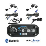 Rugged Radios RRP696 2 Place Offroad Intercom Cables Helmet Kits Push to Talks