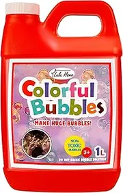Lulu Home Bubble Concentrated Solution, 1 L/ 33.8 OZ Bubble Refill Solution for Kids Bubble Machine, Giant Bubble Wand, Bubble Gun Blower