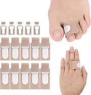 15Pcs Fabric Hammer Toe Corrector for Man Woman, Hammer Toe Splint Toe Straighteners for Hammer Toes Crooked Toes Curled Toes, Toe Bandages Toe Braces for Curling Toes (15)