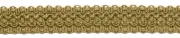 Artichoke Green, Medium Gold 1" Gimp Braid Trim Olive Grove [By The Yard]