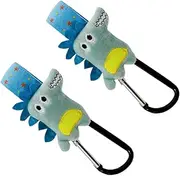 UTHCLO 2Pcs Cartoon Pram Hooks Durable Stroller Bag Holders for Carriage Lightweight Easy to Install Clips for Shopping Bags and Accessories