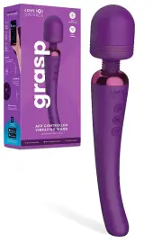 Love Distance Grasp 9" App Controlled Vibrating Wand Massager