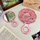 3D Stereo Rose Handheld Mirror Mini Cosmetics Mirror Cosmetics Tools