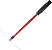 FOYTOKI Telescopic Poker Chip Pusher Portable Rake for Collection Plastic Poker Accessories for Home Party Use Red