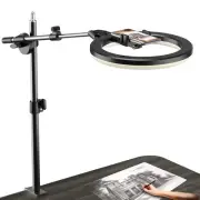 Ring Light with Stand and Phone Holder, Overhead Phone Mount, Phone Stand for...