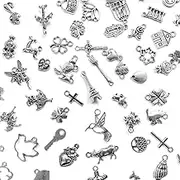 Tibetan Antique Gold Charm, 100 Pcs Retro Golden Bulk Pendants Charm for DIY Jewelry Making, Necklaces Bracelets, Art Crafts