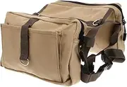 Dog Backpacks Hiking Saddle Bag for Pets 2 Zipper Compartments Belly Straps for Camping