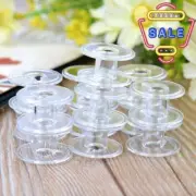 Set of 10 Clear Plastic Bobbins For Brother and Janome P2 Y4 U1G8 Machines G6Q1~