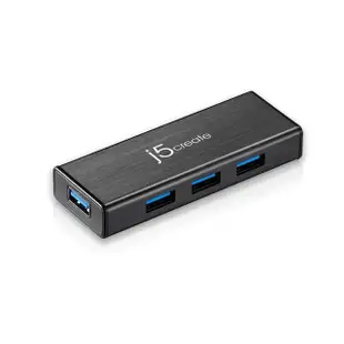 【j5create 凱捷】USB 3.0 4埠迷你集線器-JUH340