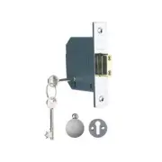 Yale Locks PM562 Hi-Security BS 5 Lever Mortice Deadlock 68mm 2.5in Polished Ch
