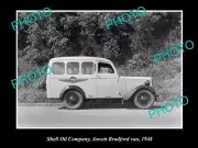 OLD LARGE HISTORIC PHOTO OF SHELL OIL COMPANY JOWETT BRADFORD VAN 1948 NZ 2
