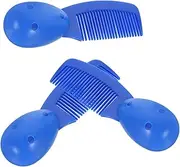 minkissy 3pcs Prison Comb Combs Small Hair Combs Small Combs Prison Short Combs Mini Combs Small Combs Travel Combs Bulk Portable Combs Detangler Combs Prison Use Combs Plastic Blue
