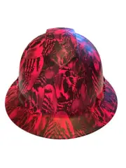 Hard Hat Ridgeline Full Brim Custom HydroDipped Hot Pink No Evil Skelletons
