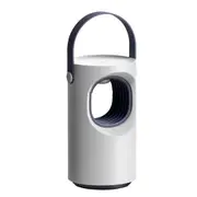 Purple Vortex Suction Type USB Port Mute Photocatalytic No Radiation USB Charge Mosquito Catcher Lamp(White)