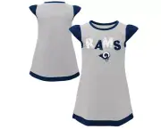 Outerstuff NFL Toddler Girls Los Angeles Rams First & Ten Cap Sleeve Dress