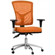 Matrix Mesh Back Alloy Base Chair Orange