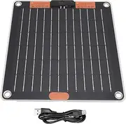 Solar Panel Charger - Batter Charger | Fast Charging 30W Power Bank Solar Panel | Portable Battery Pack with 2 USB Ports | Power Backup for Camping, Hiking & Backpacking, Floodlight
