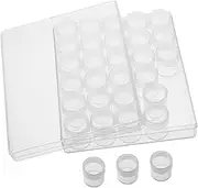 HAPINARY 30pcs Storage Bottles Organizer Containers for Travel Crafts Household Use Versatile Portable Storage for Pharmaceuticals Cosmetics Items