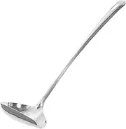 UTHCLO Unique Spoon for Kitchen Cutlery Stainless Steel Soup Spoon Drizzle Tableware
