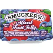 Smucker's Kosher, Mixed Fruit, Plastic Jelly Cups, 0.5 Ounces, 200 Per Case