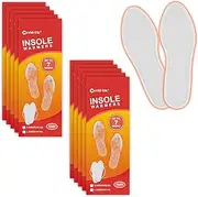 WORLD-BIO Disposable Insole Foot Warmers 7/10/16/20/40 Pairs Value Pack - Provide 12 Plus Hour Heating, Long Lasting Safe Natural Odorless Air Activated Warm Pack for Toe/Hand/Body