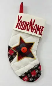 MINI STOCKING. SHEET MUSIC STAR . Aunt Joys Personalized Christmas Stockings.