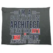 Im A Solution Architect To Save Time - Funny Microfiber Gym Sports Towels Towel