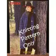 New Sirdar 5015 Cossack Long Jacket Cardigan Sweater Knitting Pattern